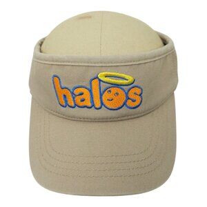 Halos Oranges Adjustable Strapback Visor Cap Washed Chino Tennis Golf Hat NEW
